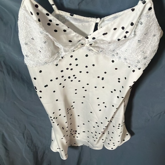 Kate Spade: “Dream a little Dream” Black/White with Lace nightgown- M - Picture 9 of 16